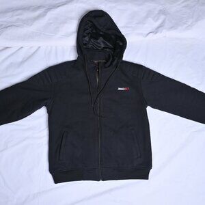RIDERACT® Black Men Performance Sweater 4XL Motorbike Hoodie Lightweight Hoodie